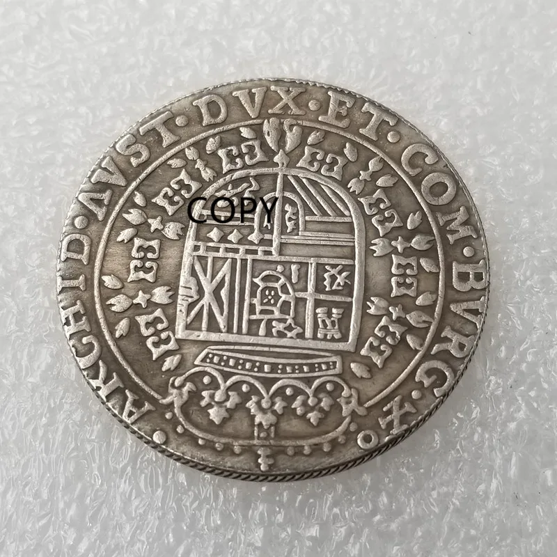 1624 г. испанская Нидерландская Patagon - Felipe IV 2 florins копия монет 8 солнечных цветов | Дом