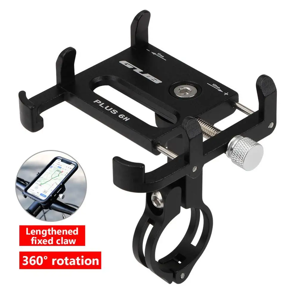 

GUB Bike Phone Holder Aluminum Heighten Fixing Mobile Phone Handlebar Clips Rotatable Bicycle Phone Stand Cycling Accessories
