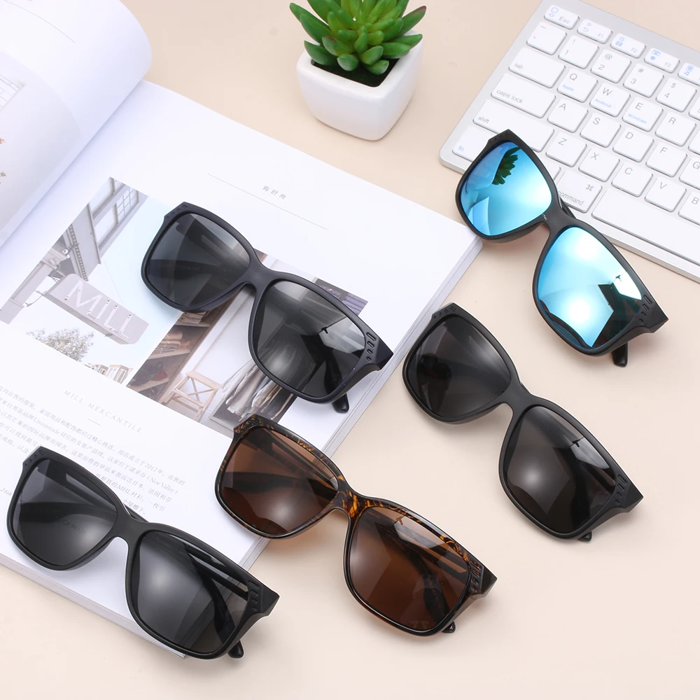 Мужские дорожные солнцезащитные очки UV400 поляризационные модные солнечные в