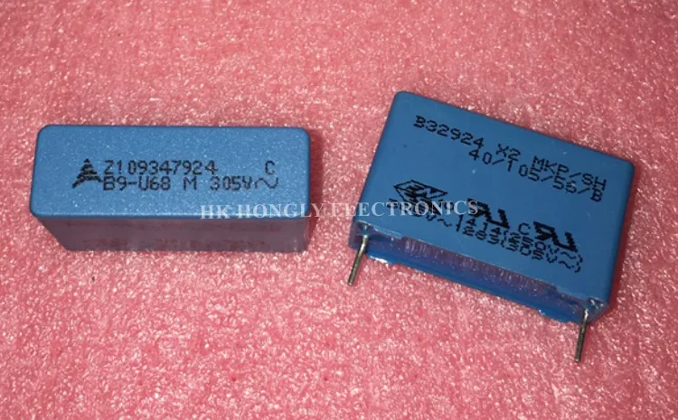 Конденсатор пленки MET B32924 X2 MKP/SH U68 K = 10% M 20% 305V P 27 5mm 0 68 мкФ B32924C3684K B32924C3684M 10