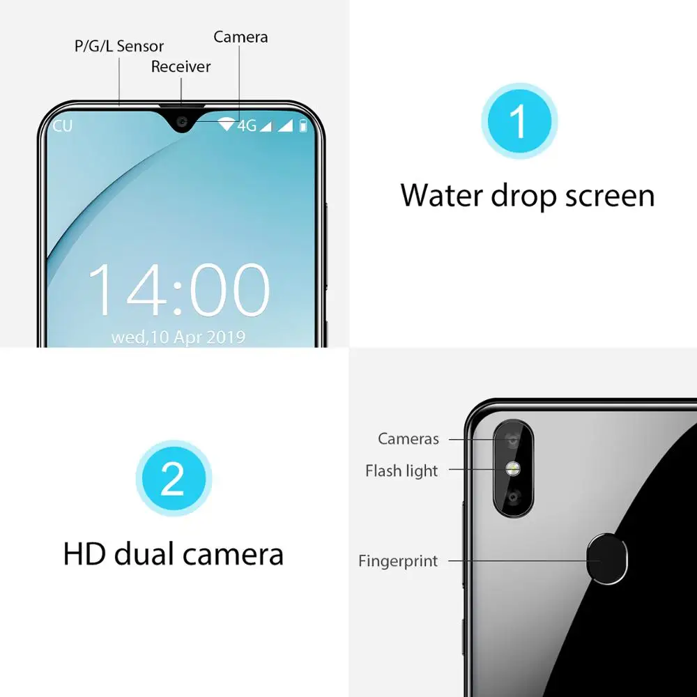 OUKITEL C15 Pro 4 аппарат не привязан к оператору сотовой связи смартфон 2G 16 Гб 3200 мАч 6 088