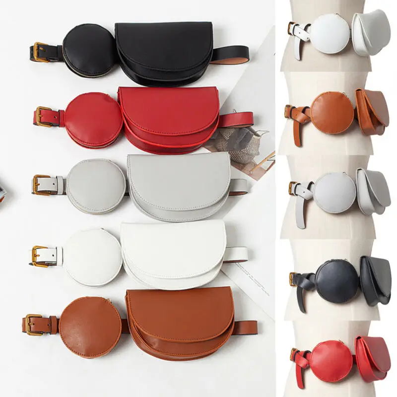 Винтажная поясная сумка для женщин из искусственной кожи водонепроницаемый пояс