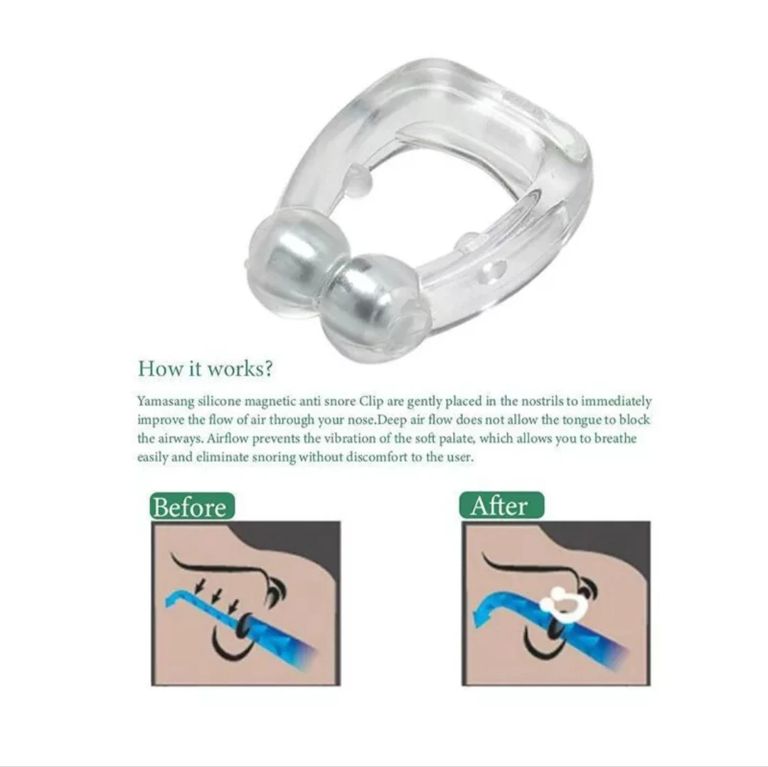 

Magnetic Anti Snoring Nasal Dilator Stop Snore nose clip device Easy Breathe Improve Sleeping For Men/Women Dropshipping