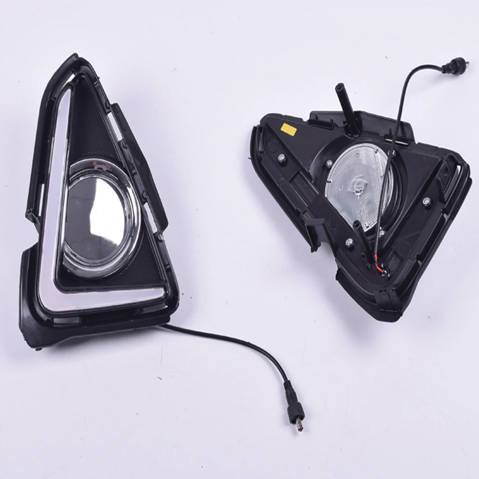 Fit For Toyota RAV4 RAV 4 2016 2017 2018 Car Accessories 12V LED DRL Daytime Lights Running Light Waterproof Fog Lamp | Автомобили и