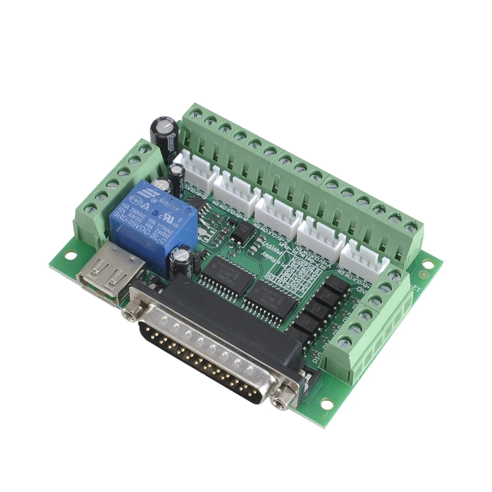 

Материнская плата Mach3 для шагового двигателя, 5 осей, параллельный порт