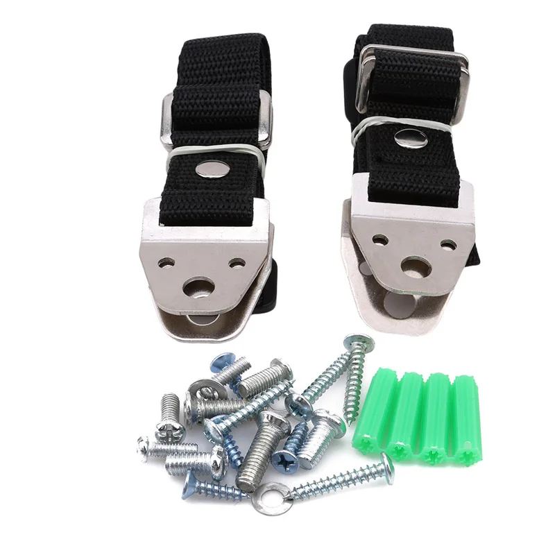 

2pcs/Pack Baby Safety Anti-Tip Straps for Flat TV and Furniture Wall Strap Child Lock Protection From Children Products for Kids