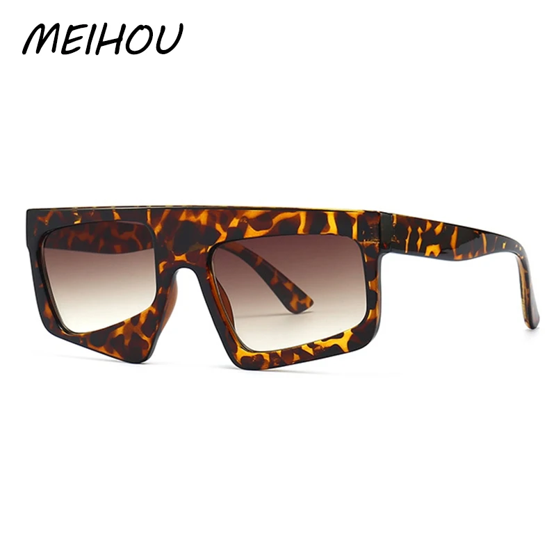 

Oversized Brand Sunglasses Men Women Square Gradient Lenses Leopard Ladies Sunglasses Female Fashion Driving