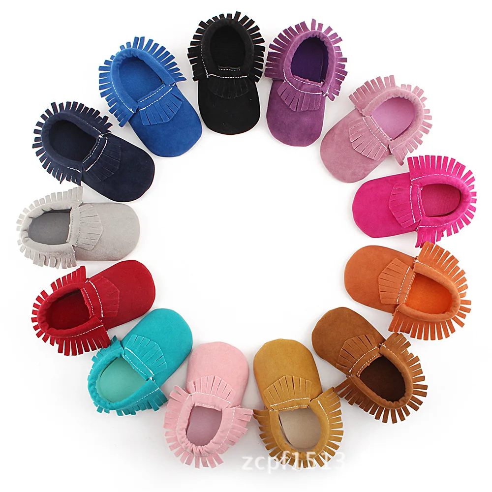 

2021 Newborn Boys Girls First Walkers PU Leather Moccasins Sequin Baby Shoes Autumn/Spring Baby Shoes 0-18M
