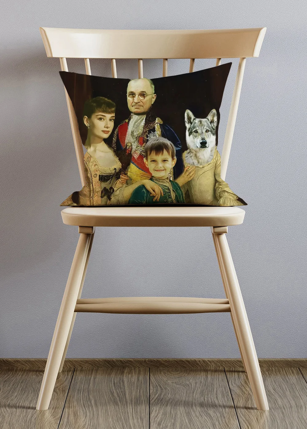European Retro Vintage Family Portraits Cushion Covers Home Sofa Couch Decorative Linen Pillow Case | Дом и сад