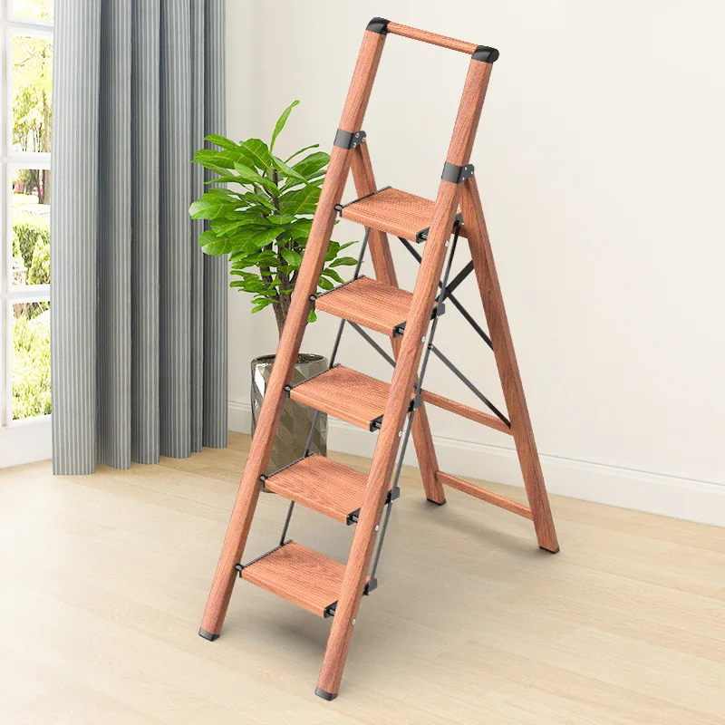 Household Folding Ladder Multifunctional Aluminum Alloy Ladder Thickening Indoor Climbing Ladder Household Herringbone Ladder household multifunctional folding ladder thickened aluminum alloy herringbone ladder flower stand three step staircase portable