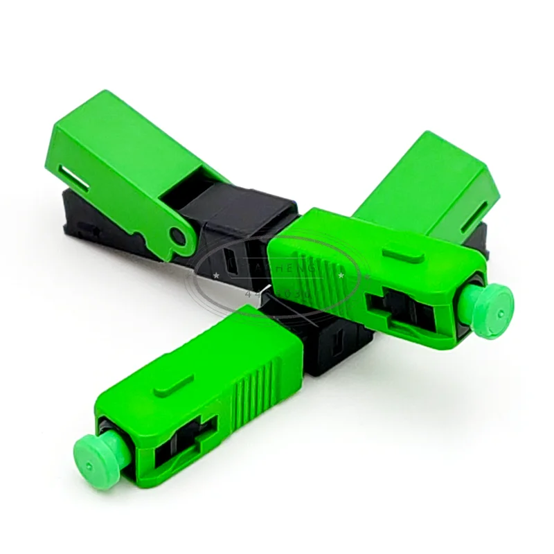 Одномодовый волоконно оптический Быстрый коннектор FTTH SC APC оптоволоконный