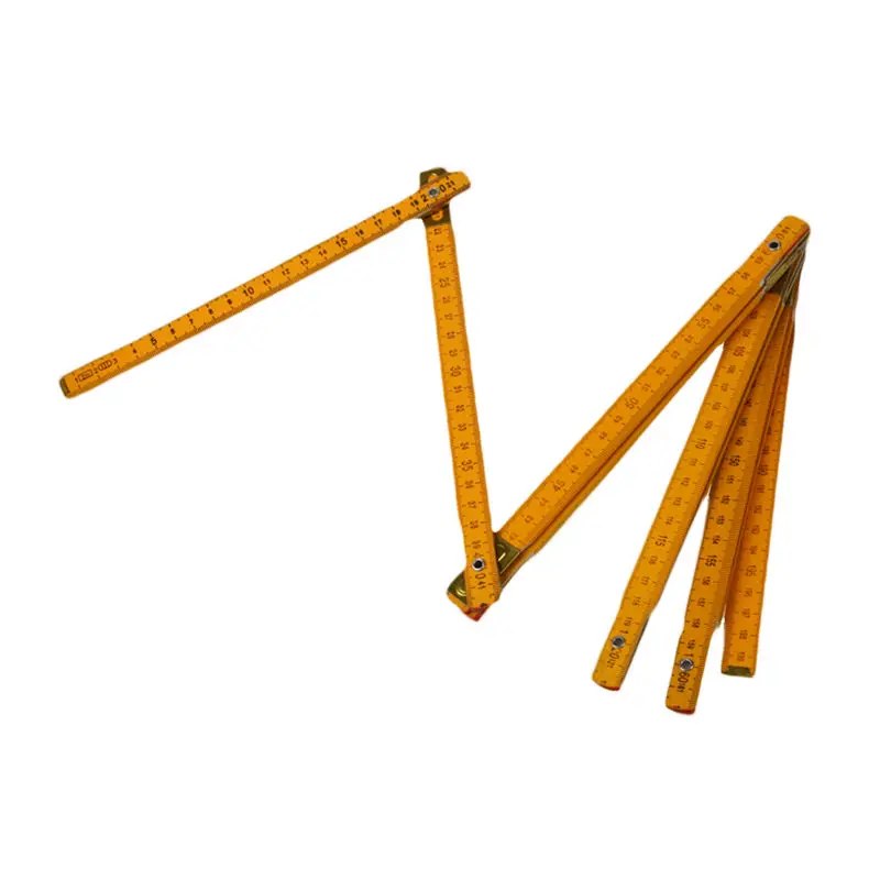 Portable Carpenter Wooden Folding Ruler 200cm/79inch | Канцтовары для офиса и дома