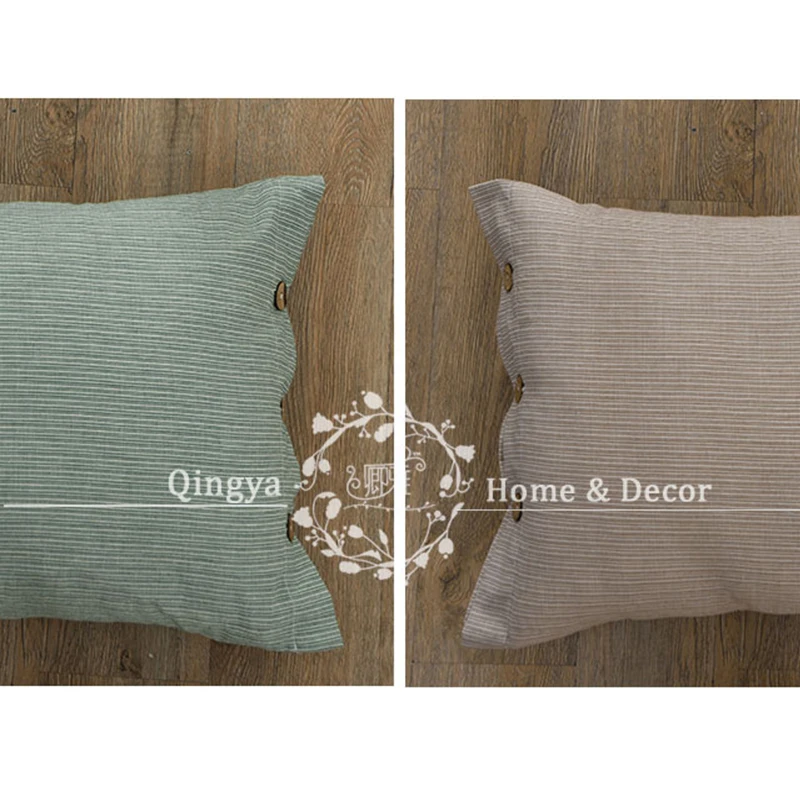 Современный простой полностью Хлопковый чехол на диванную подушку стиль