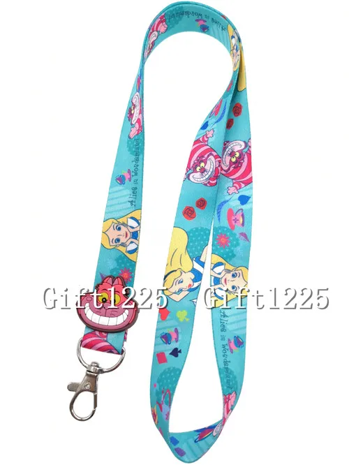 Новинка 1 шт. Алиса в стране чудес мультфильм ПВХ сделай сам брелок значок ID карты