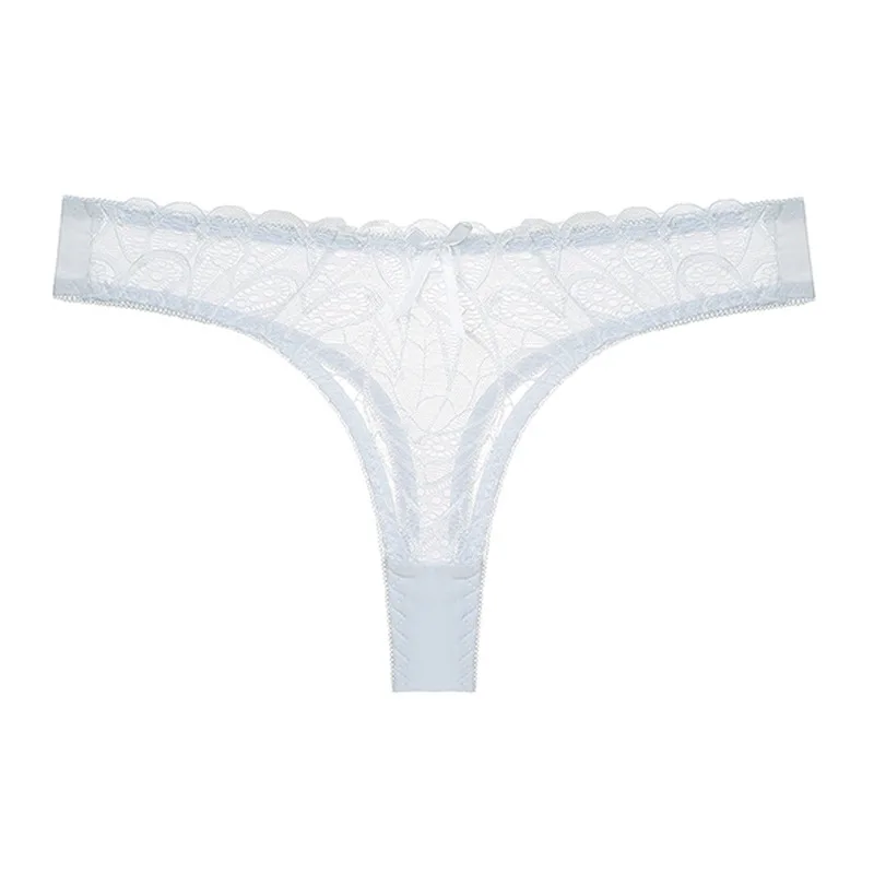 

Women's Sexy Thong Lacy Underwear see through Elegant Lace Panties low waist
