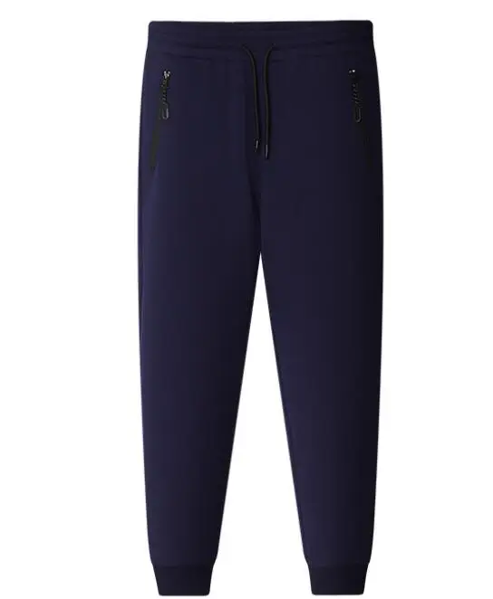 

New Men's sports trousers slim solid color drawstring straight pants