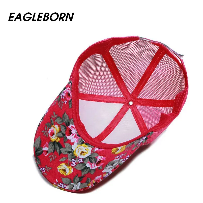 Новинка 2021 модная бейсболка EAGLEBORN с цветочным рисунком женские шапки Весенняя