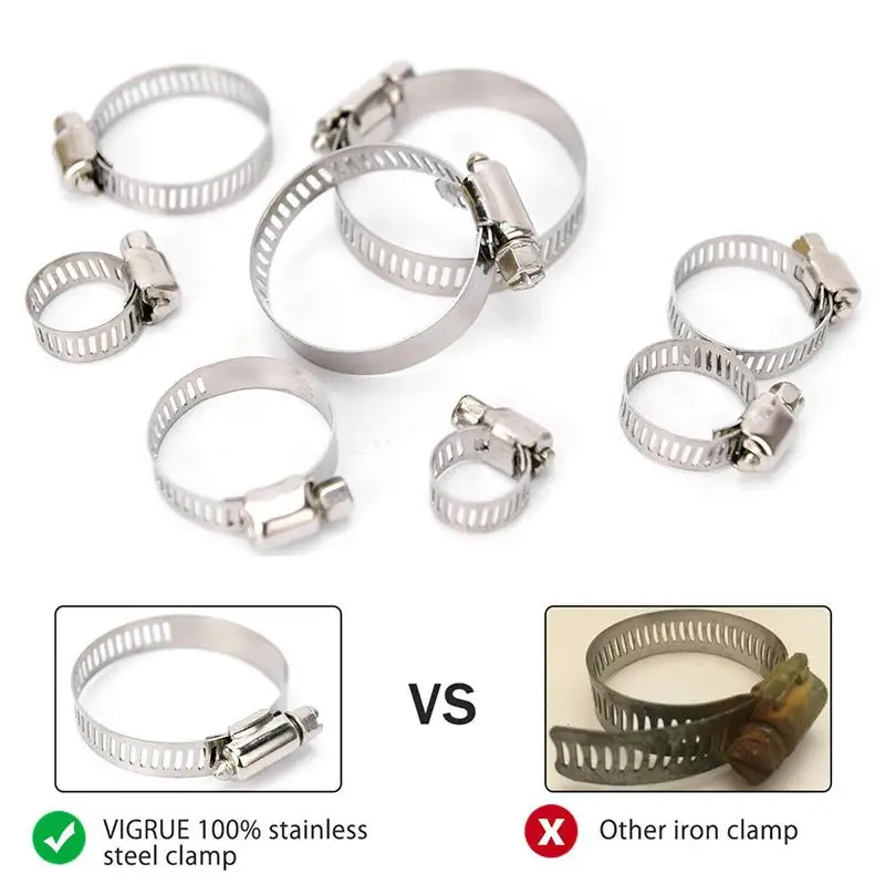 80 шт. зажим для шланга водогазовой трубы из нержавеющей стали мини зажимы труб