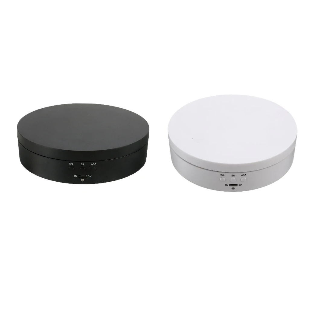 

Plastic 360 Rotating Display Stand Speed Adjustbale 3D Art Jewelry Holder