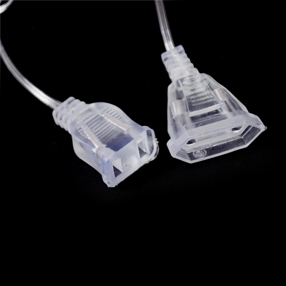 

1pc 110V 220V Power Extension Cable US Plug EU Plug Lengthened Line For Led String Light Holiday Wedding Strip Accessories