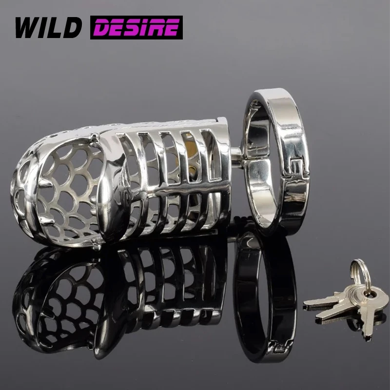 Новая мужская каркасная кобура в форме змеи с замком из металла для пениса, кольцо на корне полового члена, уретральные и тестикулярные суппорта, секс-игрушка для мужчин, стальная.