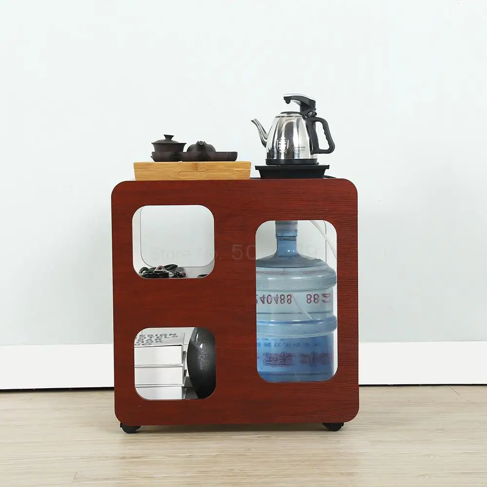 Круглый журнальный столик простой однотонный деревянный диван для маленькой