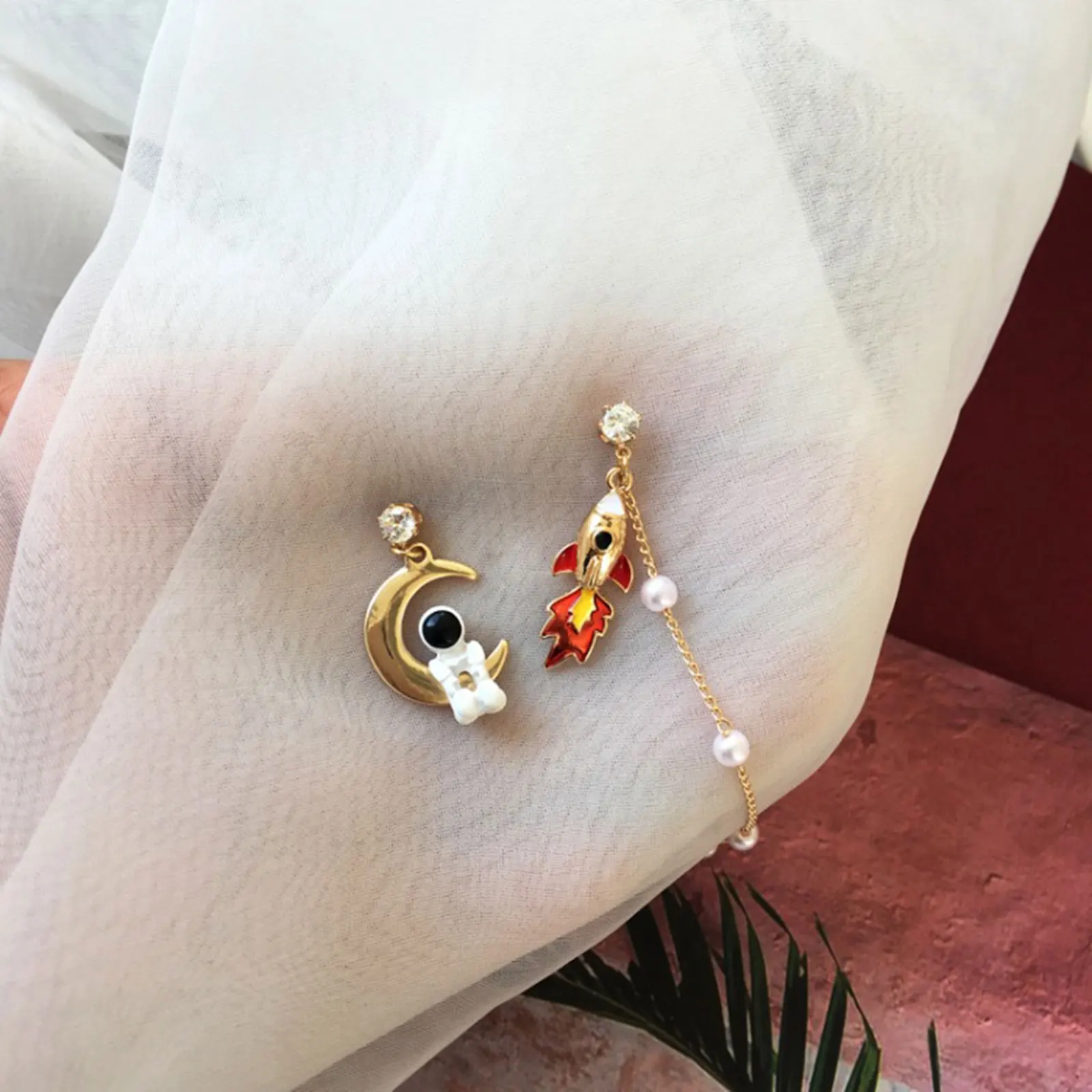 Женские серьги-подвески DoreenBeads авиакосмическая серия ювелирные изделия золотого