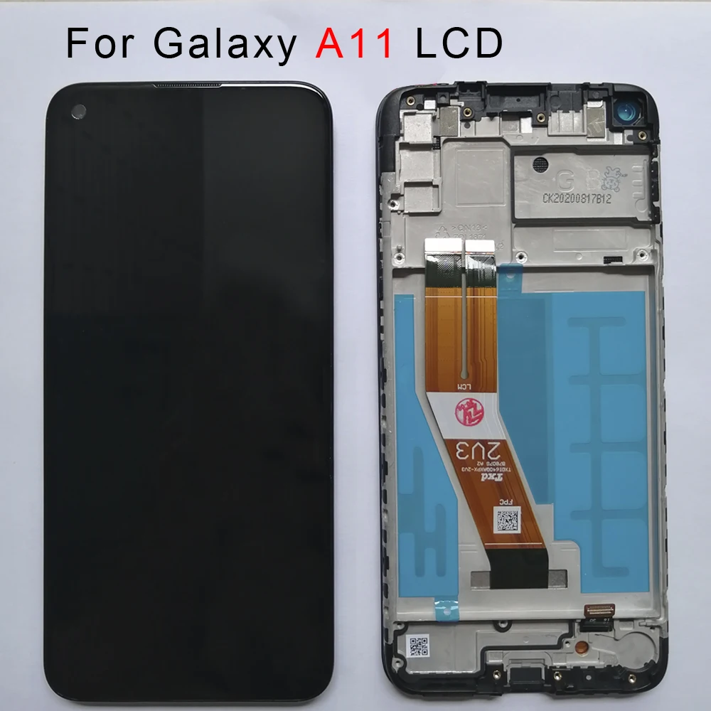 10 шт. ЖК дисплей для samsung A11 с рамкой Samsung Galaxy сенсорный экран в сборе A115F A115F/DS