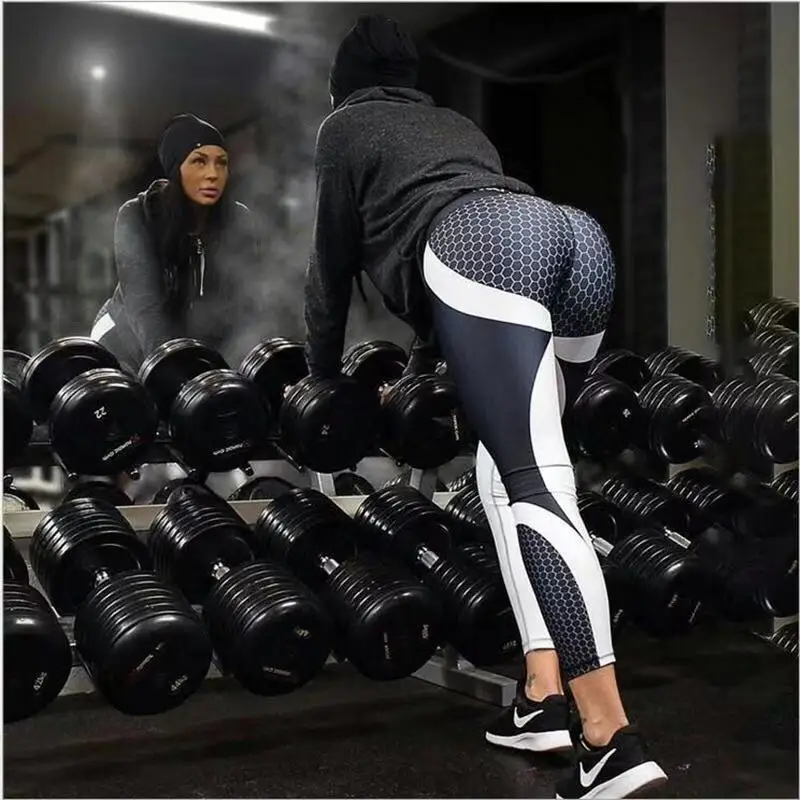 High Stretch Elastic Yoga Pants Women Sport Leggings sexy Push Up Gym Fitness Running Tights femme Leopard Leggins Sportswear | Спорт и