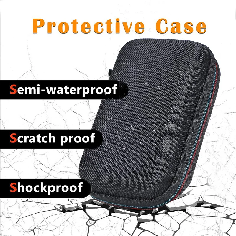 

EVA Travel Carrying Bag Protective Cover Hard Drive Storage Case for Samsung T5 SSD with Zipper