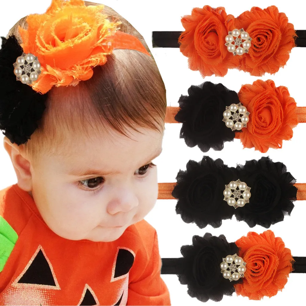 Детская повязка на голову для новорожденных девочек детская Хэллоуин модная