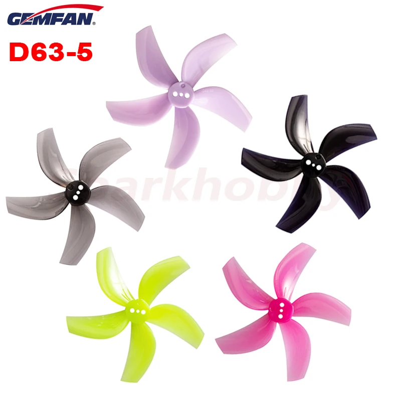4 пары gemfan d63 63 мм 25 дюймов 5 лопастей d63