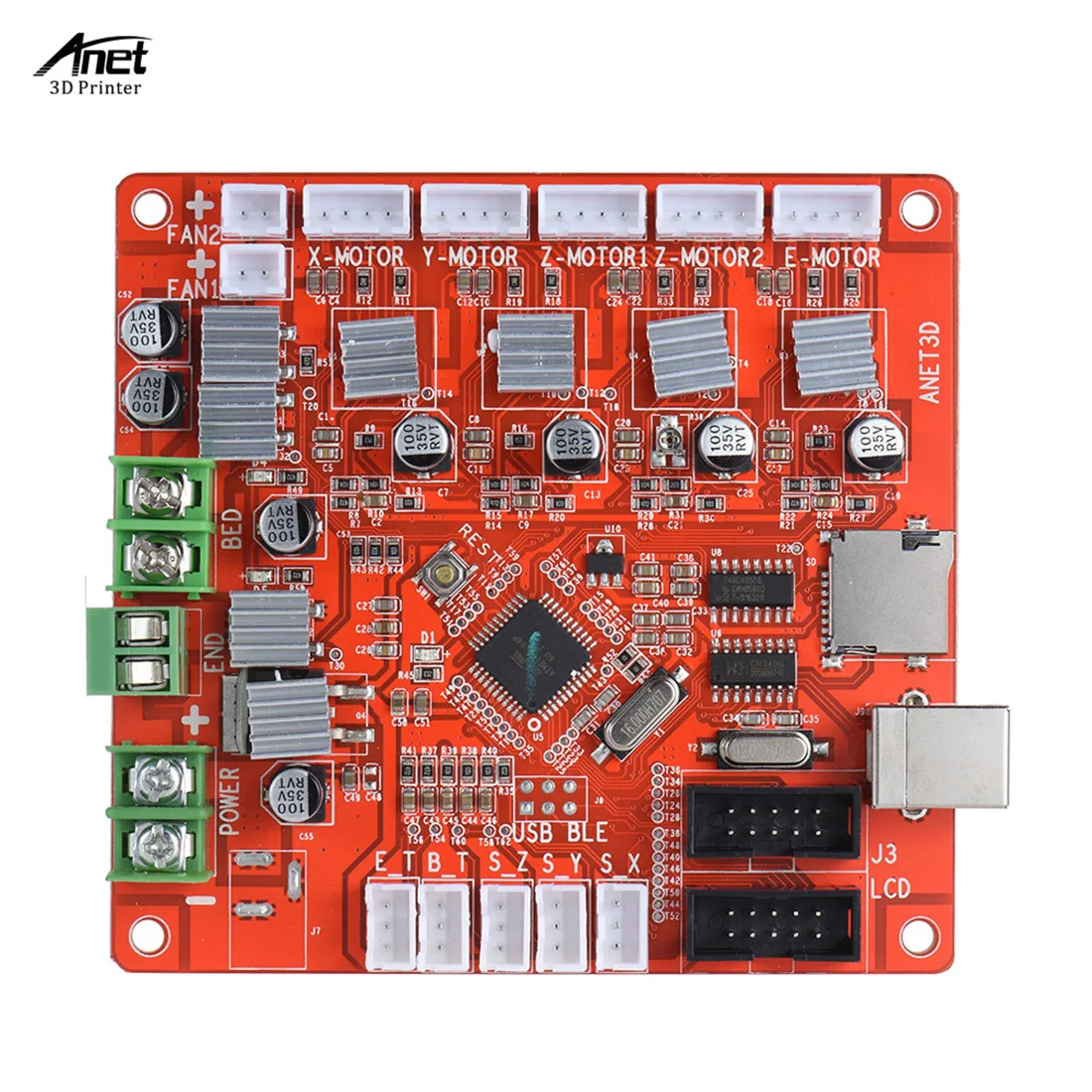 A1284 Base V1.7 материнская плата для Anet A6 самостоятельная сборка набор настольного 3D