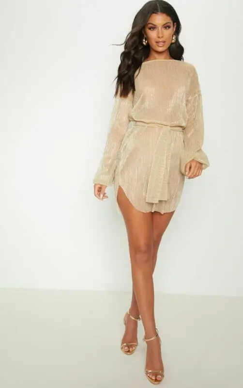 Women Dress Perspective Mesh Bodycon Summer Autumn Long Sleeve Sexy Party Dresses Vestidos Bandage Beach | Женская одежда