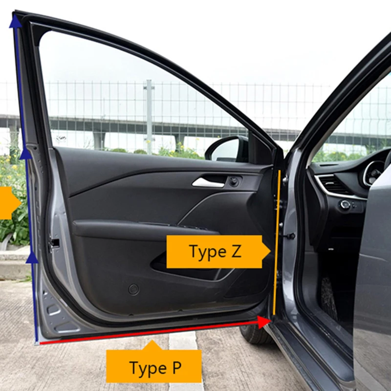 Резиновая уплотнительная лента типа P для автомобильной двери 2-8 м