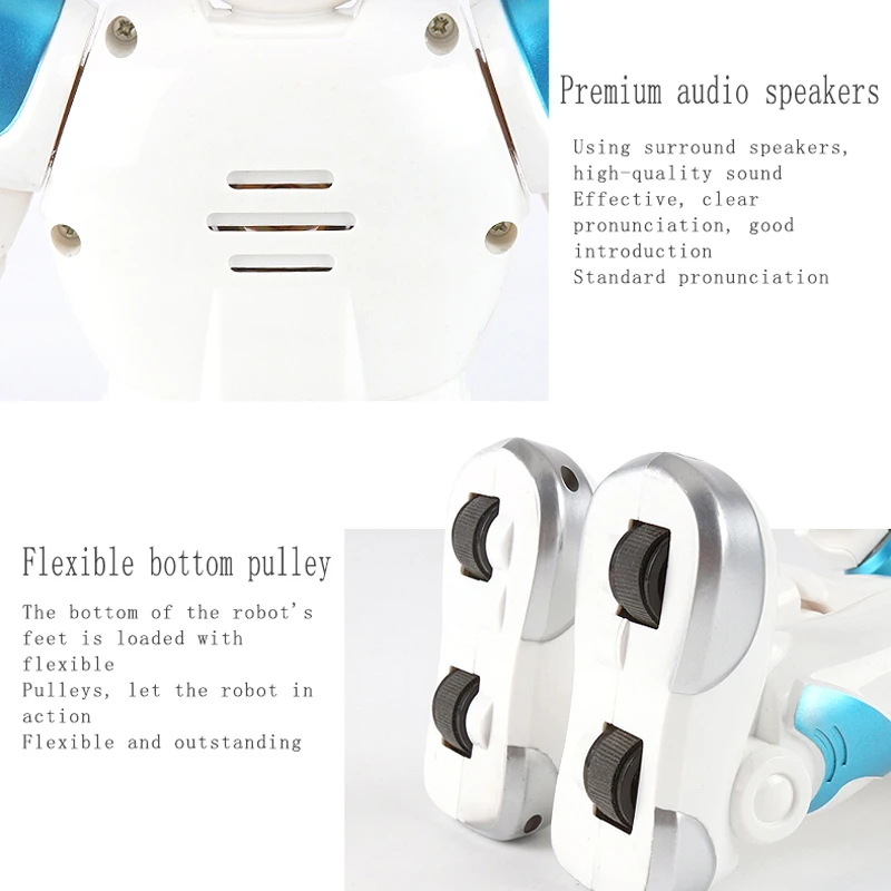 

New Remote Control Robot Multi-function USB Charging Children's Toy RC Robot Will Sing Dance Action Figure Gesture Sensor Robot