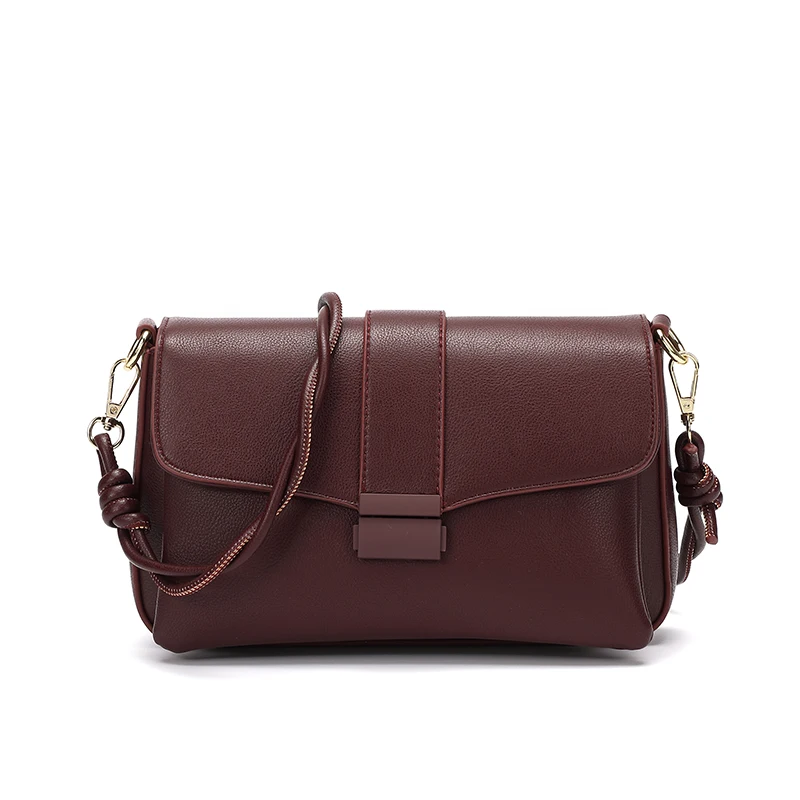 

purses and handbags High quality solid leather woven shoulder strap women's Shoulder Messenger Bag luxury designer handbag sac