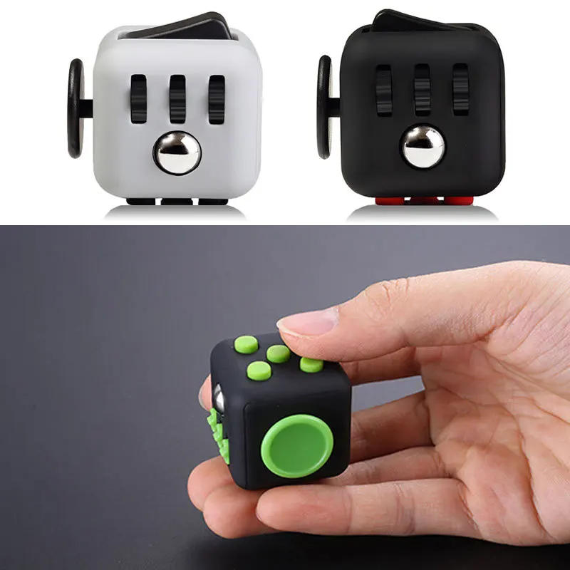 

2021 New EDC Hand For Autism ADHD Anxiety Relief Focus Children 6 Sides Anti-Stress Magic Stress Fidget Toys