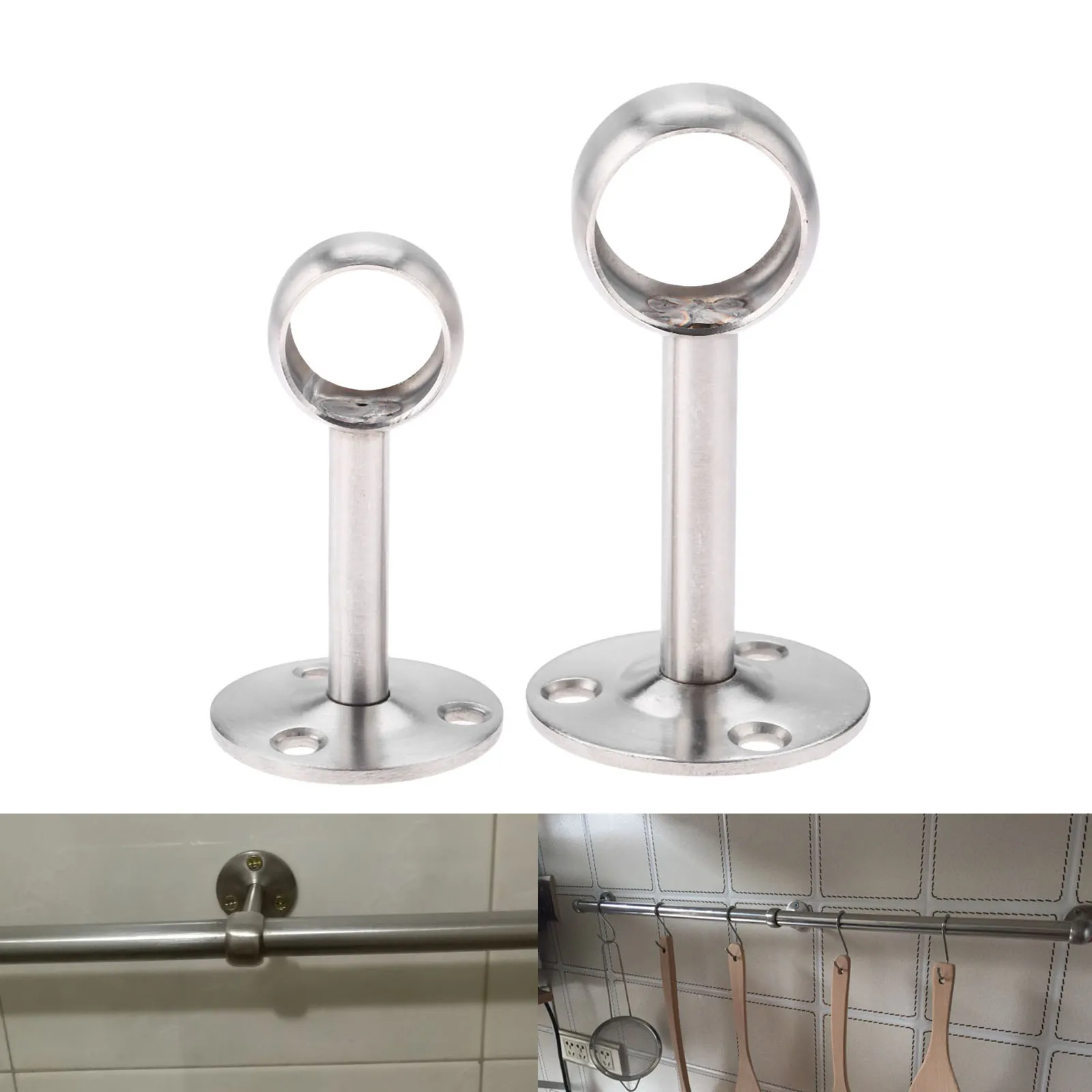 ЦЕНТРАЛЬНЫЙ КРОНШТЕЙН DRELD из нержавеющей стали держатель для платяной рейки 19 мм