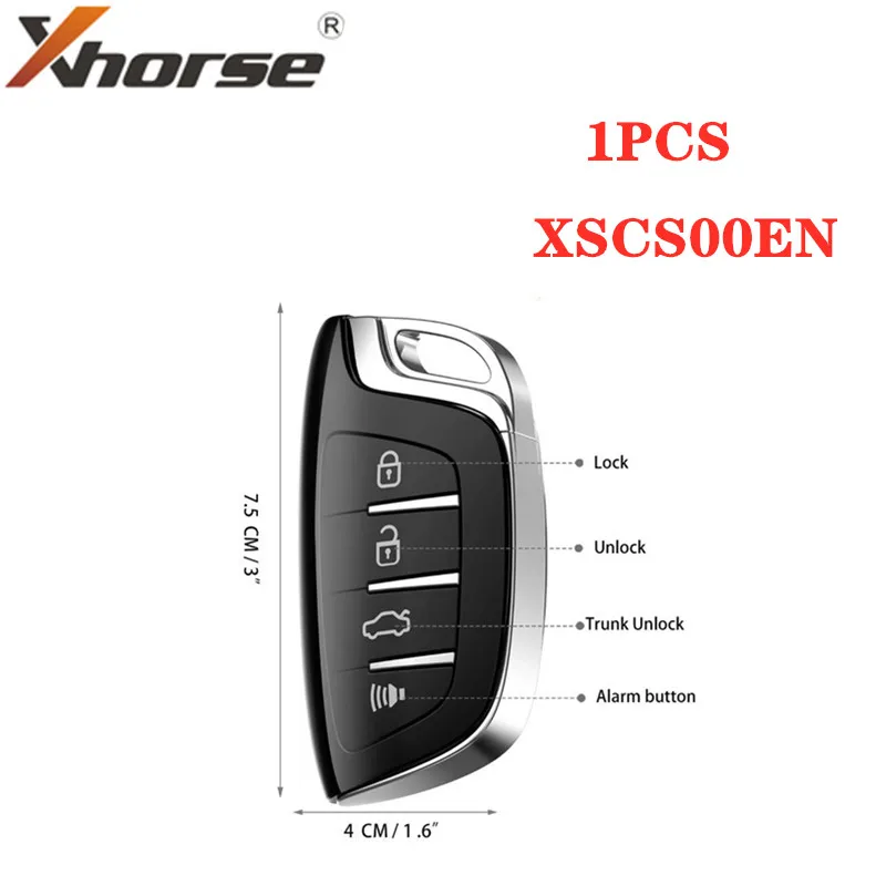 1 шт. Xhorse Smart Remote красочный Кристальный стиль XSCS00EN |