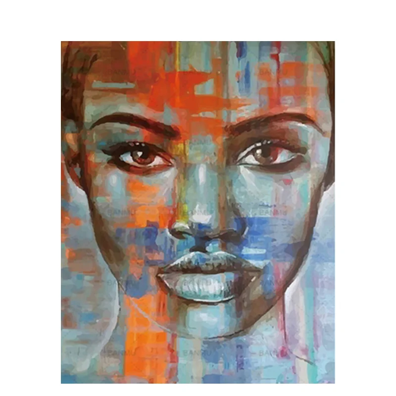 

Figure Portrait On Canvas Painting By Number For Drawing With Framed 40x60 DIY Craft Kits Acrylic Paint No Number Home Decor Art