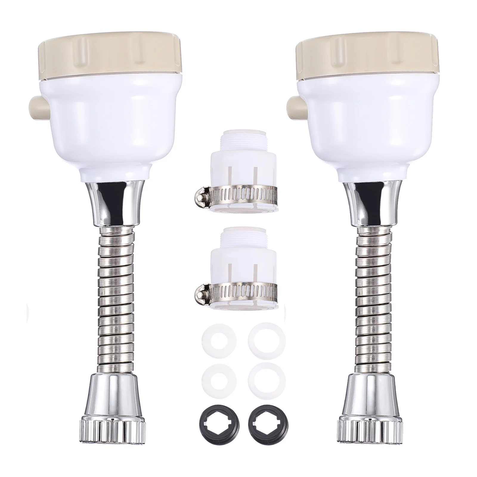 

2Pcs Home Nozzle 360° Kitchen Bathroom Sink Extension Sprayer (with A Filter for Each)