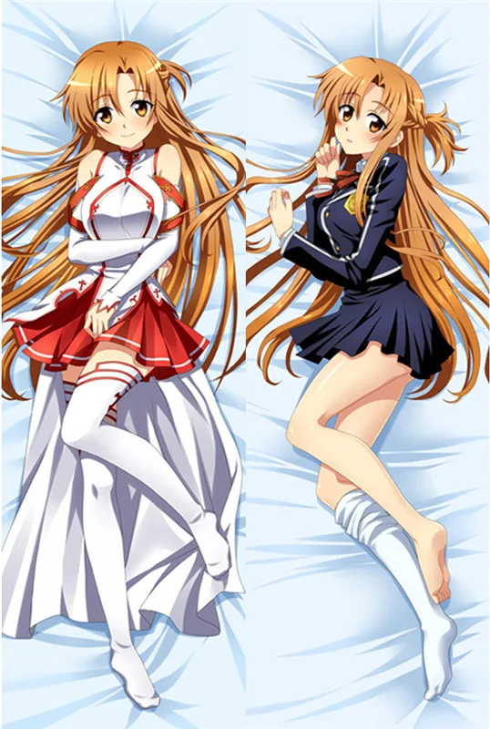 2 Аниме Dakimakura тело меч искусство онлайн 150x50 см 100x35 см наволочка манга 1 - Цвет: 2