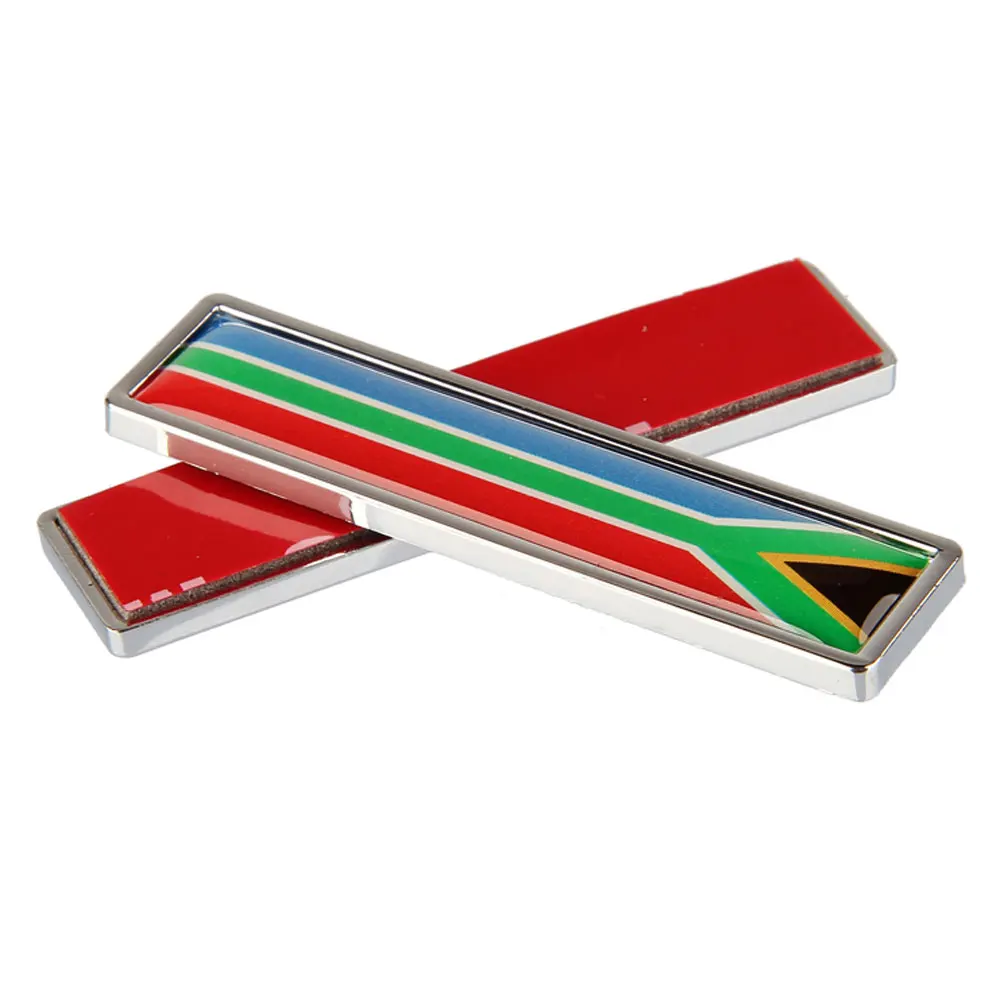 1 пара национальный флаг Южной Африки горячие металлические наклейки