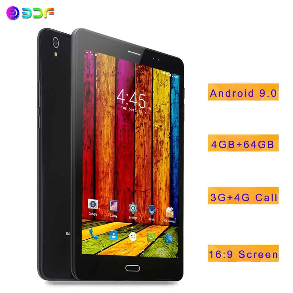 The TABLET 8 Inch Tablet Android 9.0 Tablet 4GB RAM 64GB ROM 3G 4G Mobile Phone Call Octa Core 8 CPU AI Speed-up 5000mAh Battery