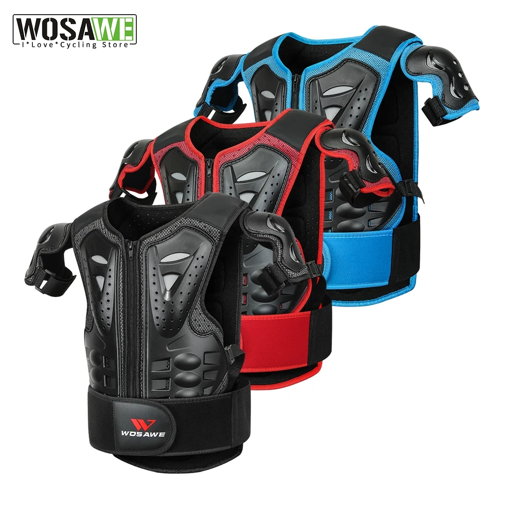 

Детская куртка WOSAWE из ЭВА, полиэтилена, для сноуборда, лыжного спорта, мотоциклетная армированная жилетка, защита для груди, спины, велосипе...