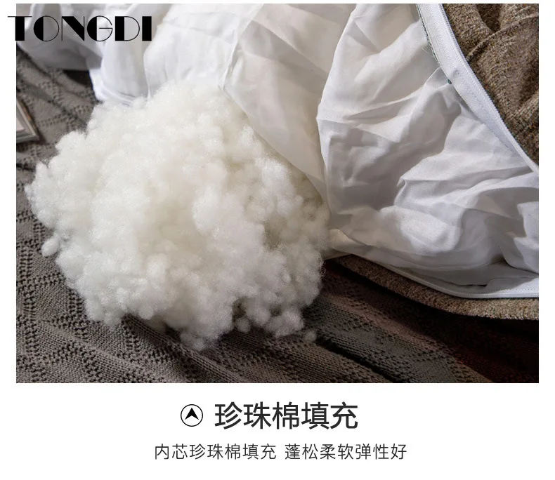 

TONGDI Home Soft Large Big Pillow Back Cushion Long Suede Elastic Backrest Multifunction Luxury Decor For Bedside Bed Sofa