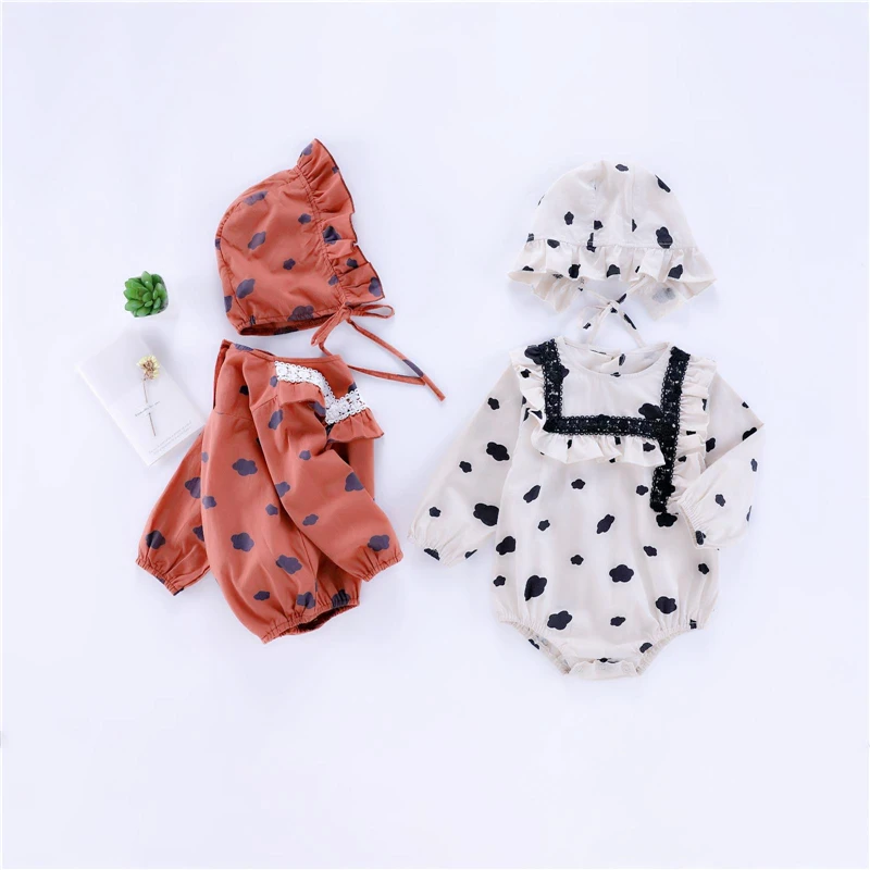 Детский комбинезон с длинным рукавом и принтом в виде облака|Боди для малышек| |