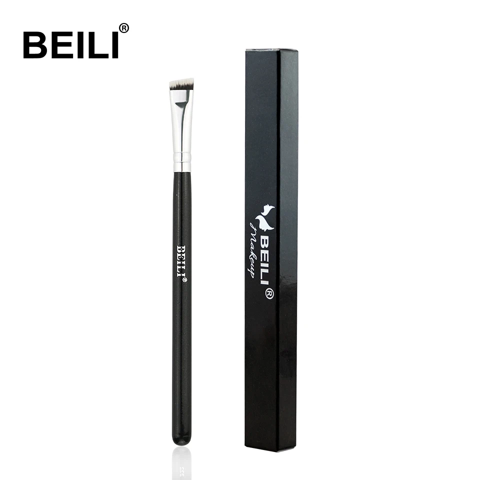 BE32-Eye brow BEILI, черные, розовые щетки для бровей, Профессиональные синтетические волосы, тонкая подводка для бровей, консилер для бровей, инструмент для макияжа, отдельные Кисточки для макияжа - Handle Color: BE32-Eye brow