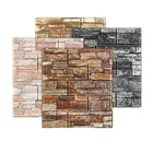 Мягкие Самоклеящиеся 3D наклейки на стену из пены, рисунок кирпича, фотообои сделай сам для фона телевизора, Декор для дома, гостиной, спальни